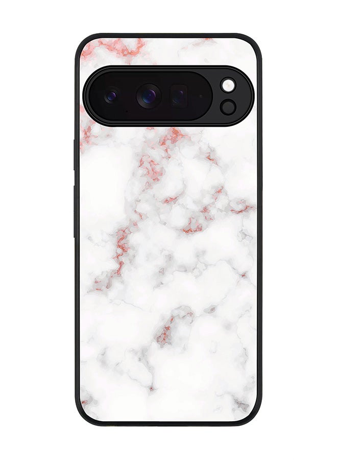 Stylizedd For Google Pixel 10 Pro Case,Slim fit Camera Protection, Shockproof Thin Phone cover  - Marble Print Rose Grey - Image 1